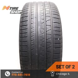 Set of 2 Used  6.5/32  Run Flat  285/45R20  112H  Pirelli  Scorpion Verde AOE1 Run Flat
