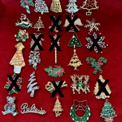 Choose One - Christmas Brooches 