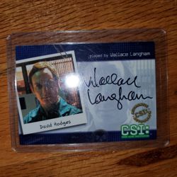 CSI Wallace Langham Actor Autograph Card