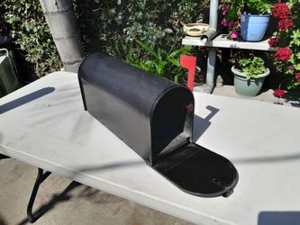 Elite Black, Medium, Steel, Post Mount Mailbox