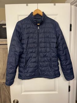 Navy Blue Puffer Jacket
