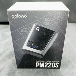 POLONO Label Maker Bluethooth Portable Thermal Label Printer Pm220s W Tape