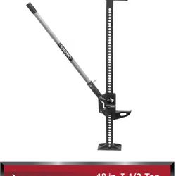 Husky 48 Inch 3.5 Ton Farm Car Jack, Lifting Capacity 7000 Lb, Steel Base