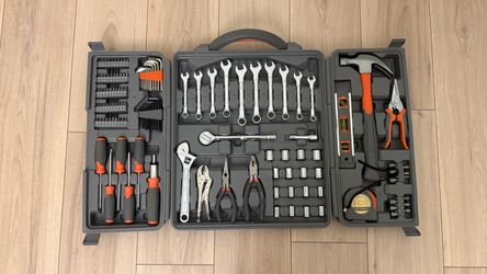 137-piece HDX Homeowner’s Tool Set with Plastic Toolbox
