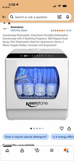 Keenstone Portable Countertop Dishwasher