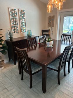 Dining table and buffet