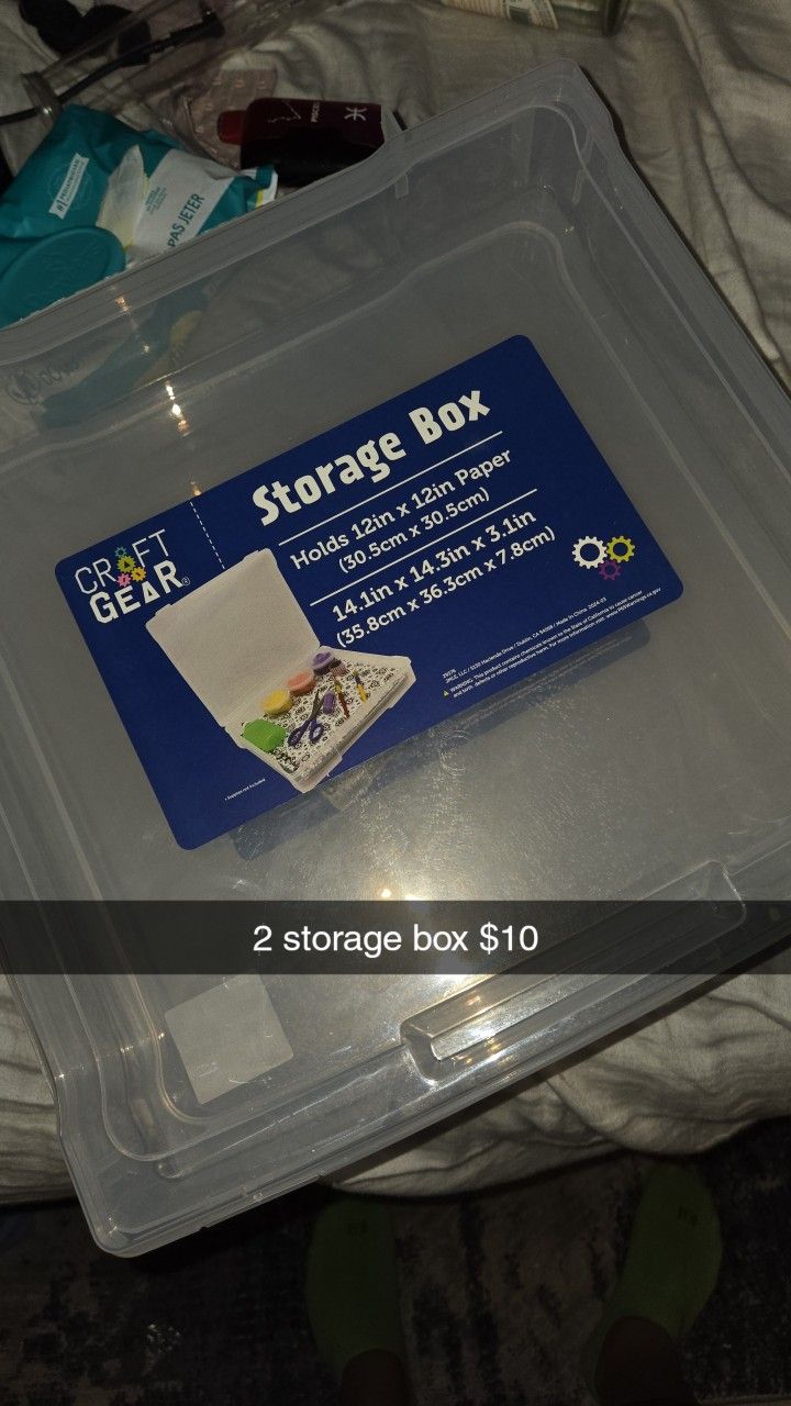 2 Storage Boxes
