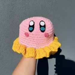 Crochet Kirby Beanie 