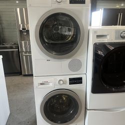 Bosch Electric Stackable Washer & Dryer Set