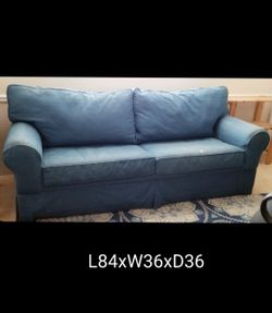 Blue Denim Sofabed Couch