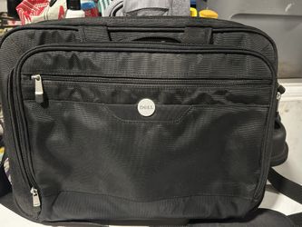 Dell Computer Laptop Briefcase Shoulder Messenger Nylon Bag Black