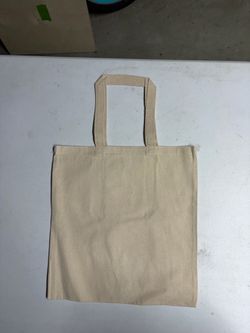 24 Tan Canvas Blank Tote Bags