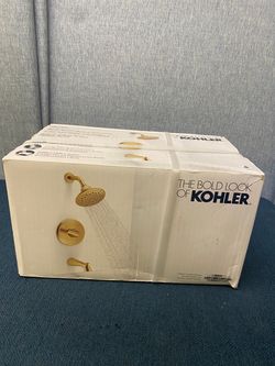 Kohler Avail Bath Shower Set R33049-4G-2MB Valve & Trim Moderne Brushed Brass