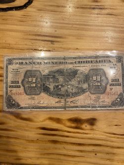 Billete de chihuahua 1914