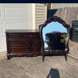 Wooden Floral Dresser
