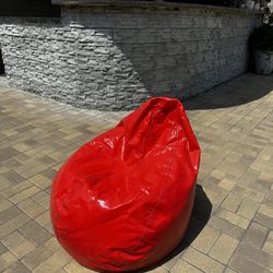 Large Red Bean Bag Chair – Comfy & Easy to Clean