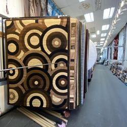 5x7 Area Rugs Carpet Rugs Modern Design Thick Colors Brown Beige