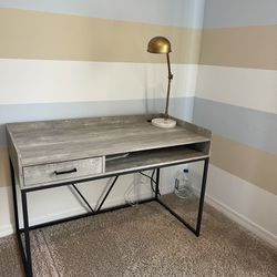 Desk w/ Drawer & Built in Power - Used For Staging Purposes Only 