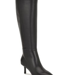 Nine West Black Knee-High Pointed-Toe Boots – Size 6.5M
