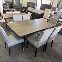 Dining table with 6 chairs