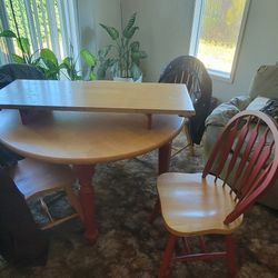 Dining Room Table With Insert And 7 Chairs