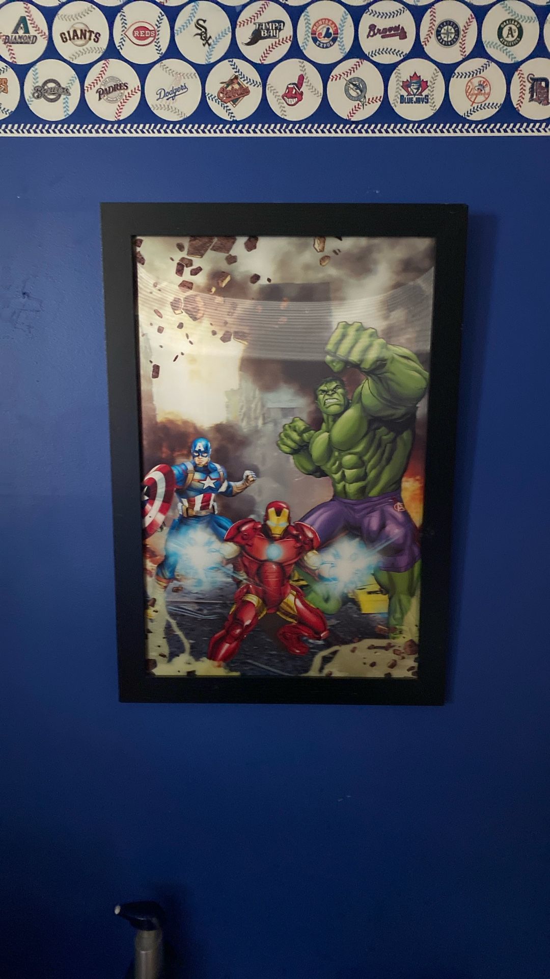 Marvel 3D Art With Frame