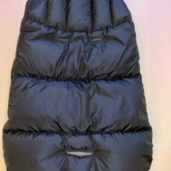 Herno Baby Sleeping Bag 6-9M Down Feather Sack Navy Blue Made in Italy Unisex
