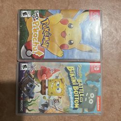 Games Nintendo Switch Pokémon Sponge Bob