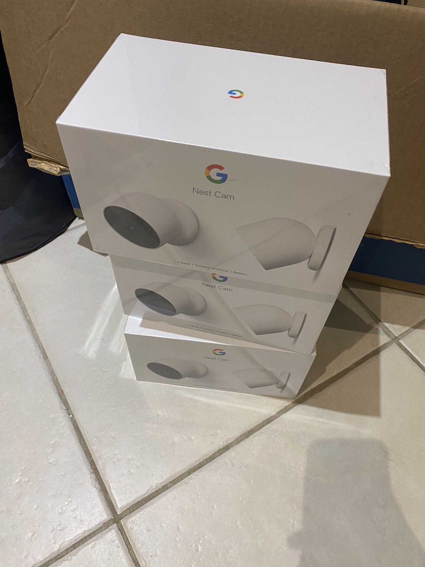 Google Nest Cam - Battery-Powered Wireless Indoor and Outdoor Smart Home Security Camera - 2 Pack