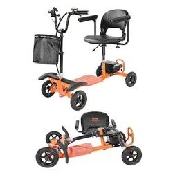   4-Wheel Folding Mobility Scooter for Adults & Seniors, 265LBS Loading Electric Mobility Scooter, All-Terrain Travel Wheelchair with 48V Lithium Batt