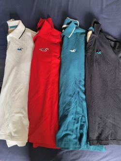 Men's Holister Polo Shirts Size Large