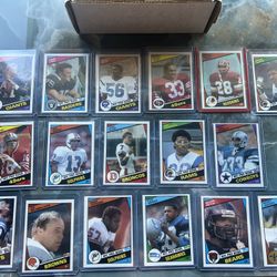 1984 Topps Football Complete Set Elway Rookie Marino Rookie 