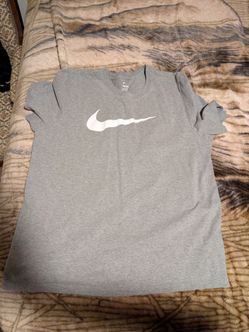 Grey Nike shirt