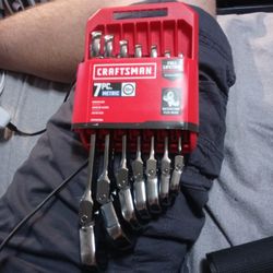 Craftsman 7 Pc Metric Flex Head Ratcheting Wrenches