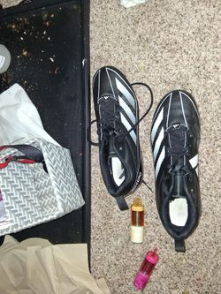 Adidas Adizero Football Cleats Black White
