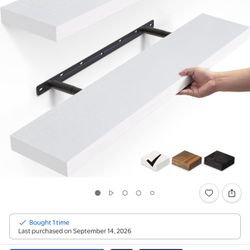 Floating White Shelf
