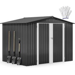 7x5 Large Metal Outdoor Storage Shed