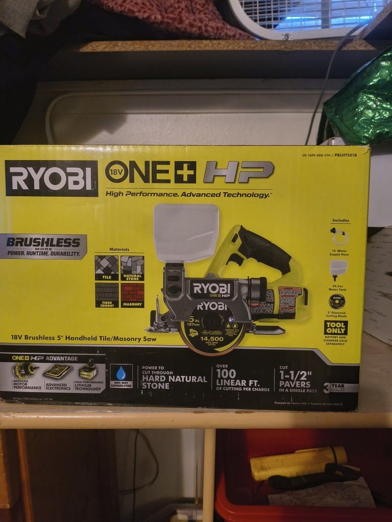 Ryobi One Plus 18v 5inch Handheld Tile Saw
