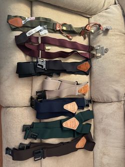 Lot of 7 Men's Suspenders Mixed Brands