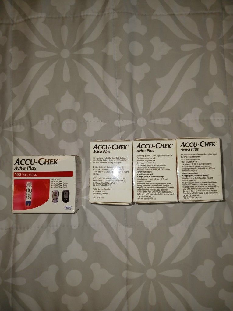 Diabitic Supplies Accu-Chek Aviva Plus Test Strips, 100 CT