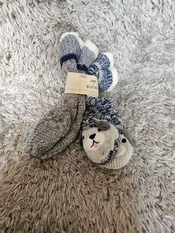 Jane & Bleecker Plush-Lined Slipper Socks – Size 4–10