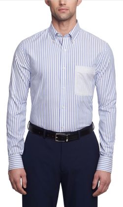 NWT Tommy Hilfiger Men’s Striped Dress Shirt Size XL (17 1/2 34/35)