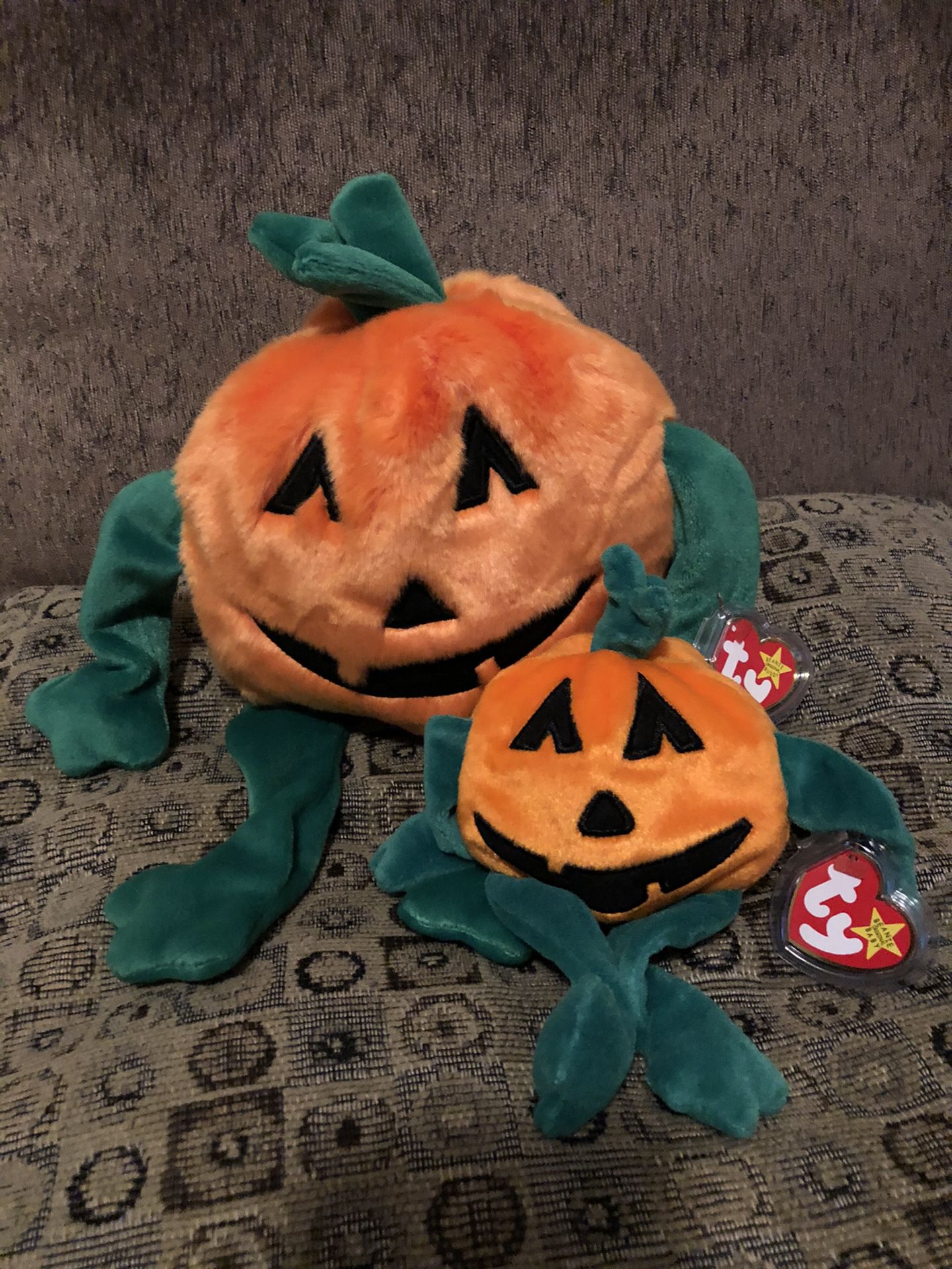 Beanie buddy & baby Halloween pumpkin