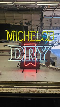 Michelob Dry Neon Bar Sign