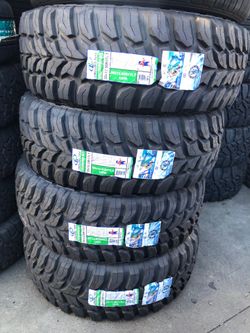 35X12.50 R17 Crosswind Mt New Tires Installed And Balanced