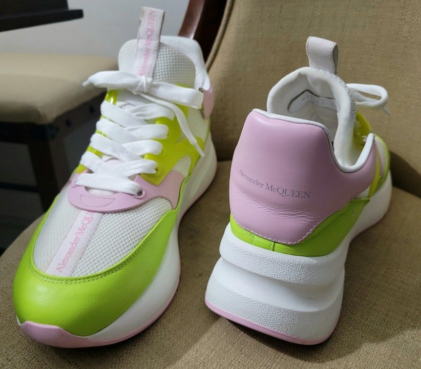 Mcqueen Oversized Sneaker Alexander Mcqueen Shoes Neon Alexander