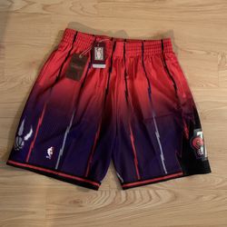 🔥🔥Mitchell & Ness Raptors Fadeaway Swingman Shorts
