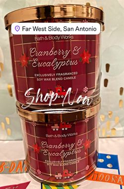 Cranberry & Eucalyptus 2 for $20