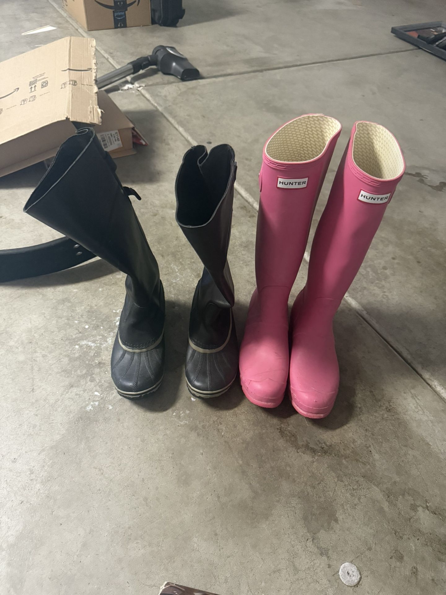 Women’s Rain Boots Hunter And Sorel Size 9
