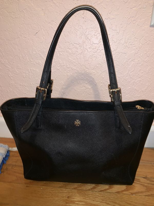 Tory Burch Emerson Small Black Saffiano Buckle Leather Tote For Sale In Miami Fl Offerup